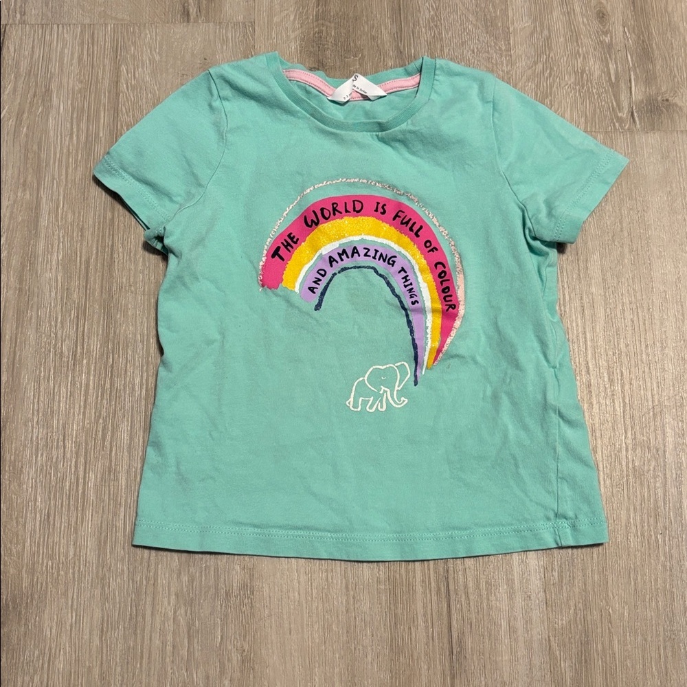 M&S Colorful Rainbow Graphic Tee